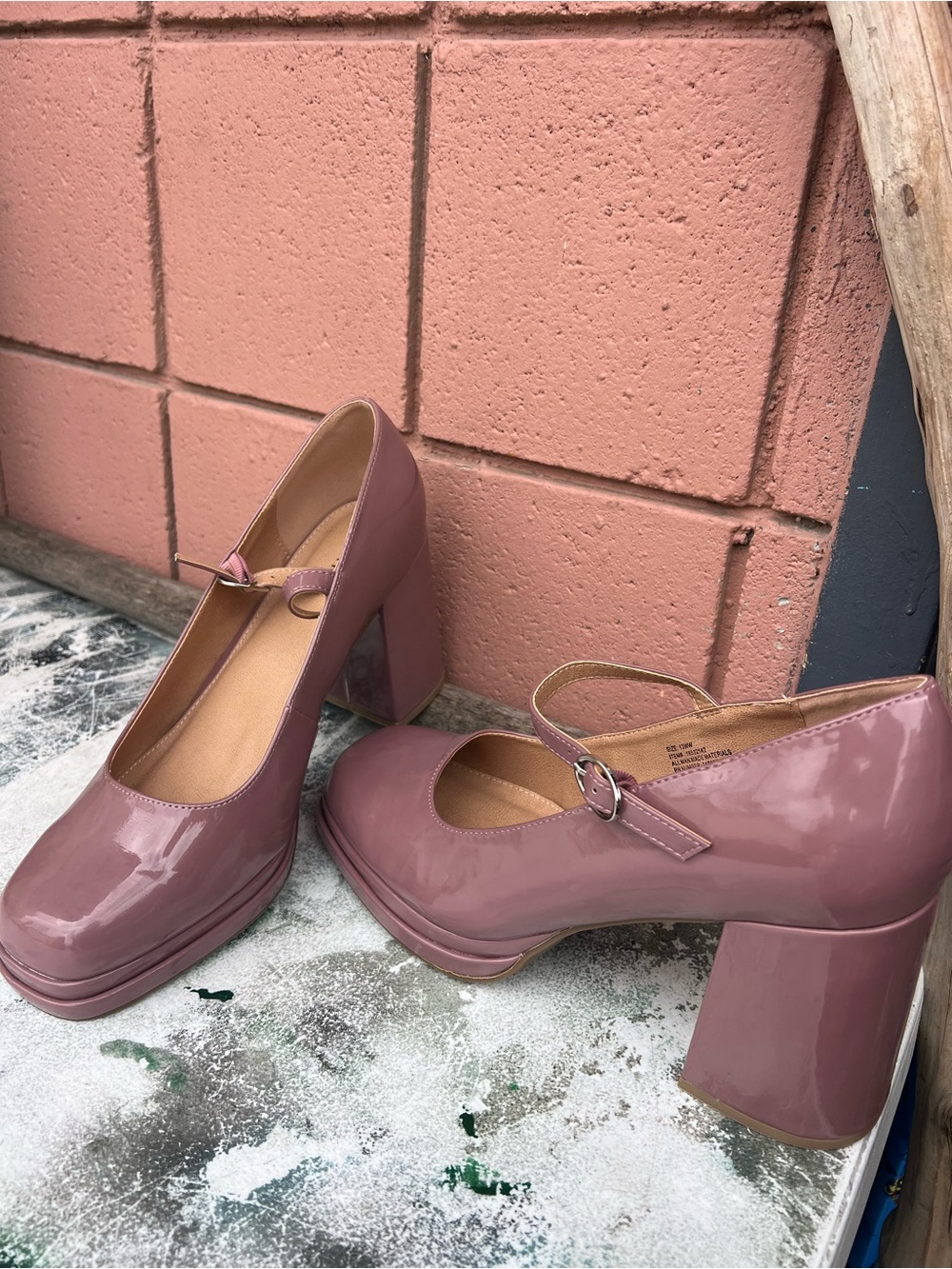 Torrid Women’s Mary Jane Platform Heels in Mauve Pink size 13 WW